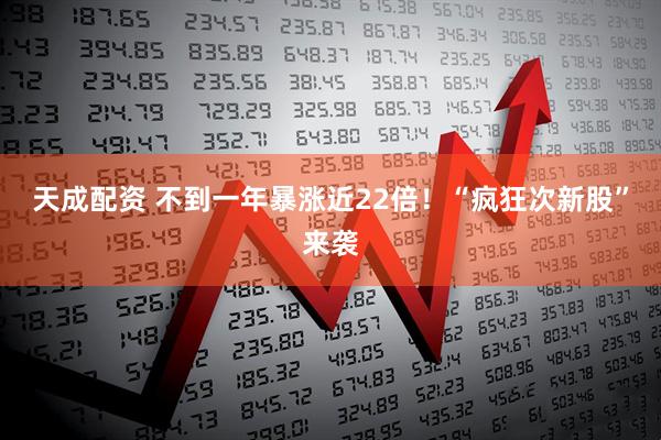 天成配资 不到一年暴涨近22倍！“疯狂次新股”来袭