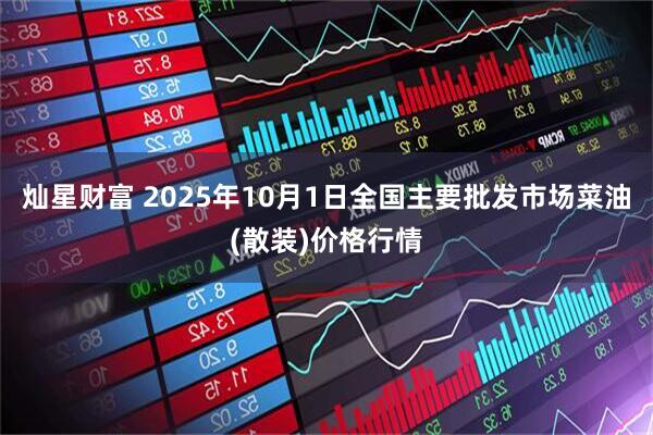 灿星财富 2025年10月1日全国主要批发市场菜油(散装)价格行情