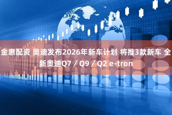 金惠配资 奥迪发布2026年新车计划 将推3款新车 全新奥迪Q7／Q9／Q2 e-tron
