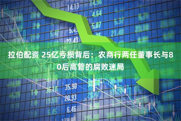 拉伯配资 25亿亏损背后：农商行两任董事长与80后高管的腐败迷局