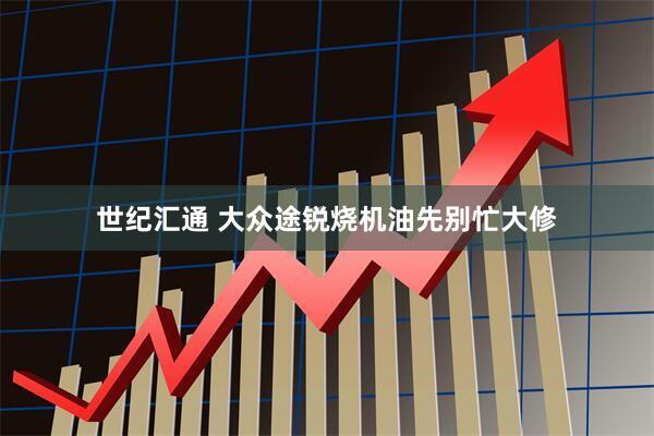 世纪汇通 大众途锐烧机油先别忙大修